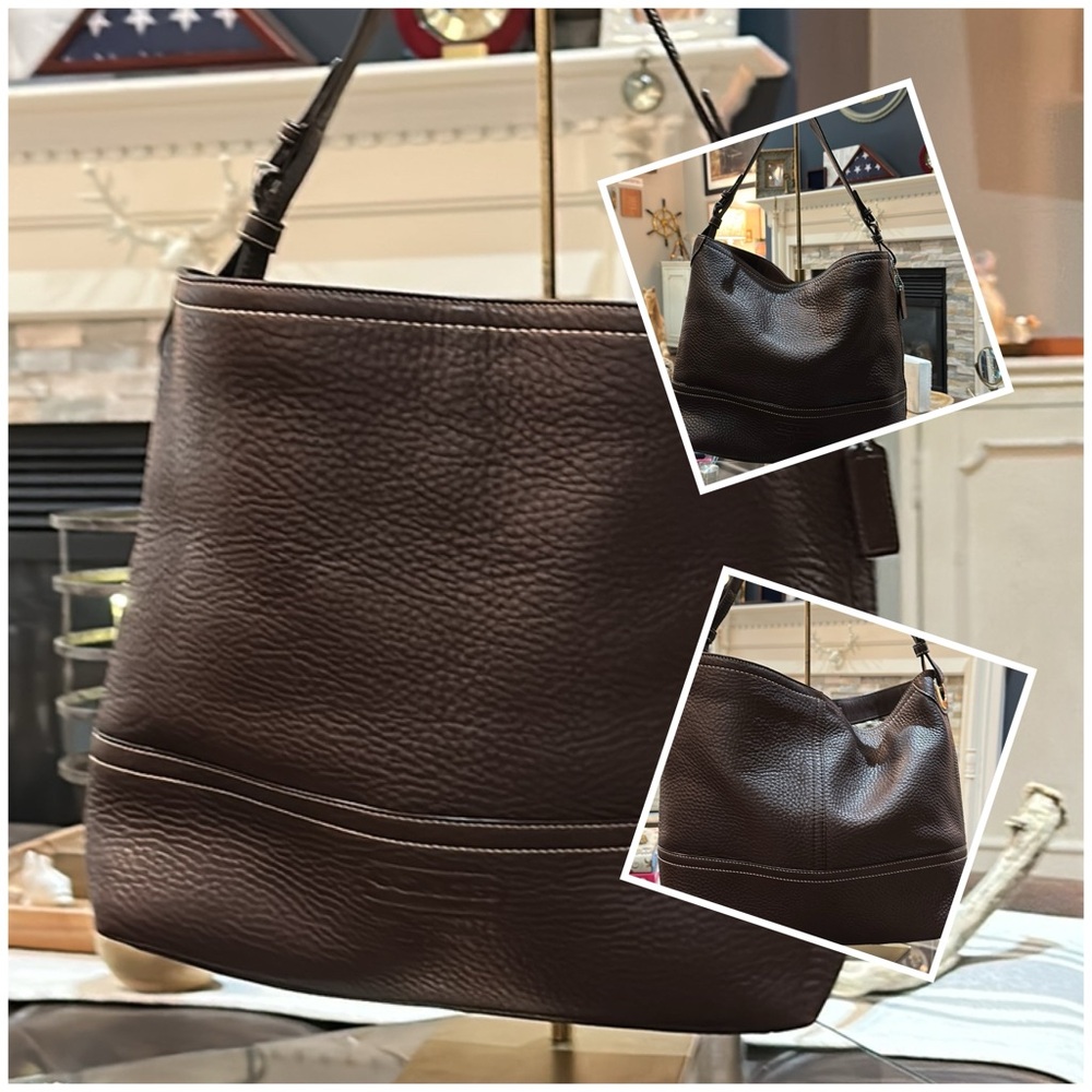 Authentic Coach Carry All Bag in Brown Pebbled Leather, Like New! Style F11662